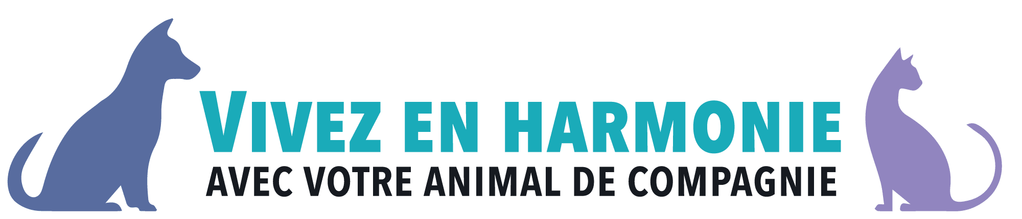 Slogan de la page accueil StephandCo : Vivez en harmonie avec votre animal de compagnie